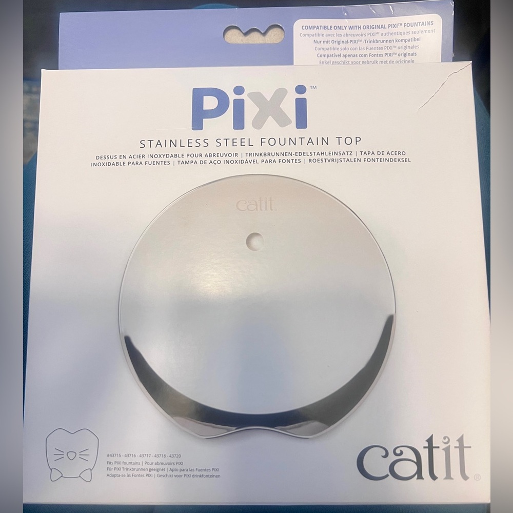 Catit Pixi Stainless Steel Cat Fountain Top